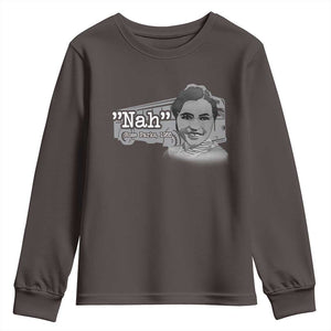 Nah Rosa Parks Youth Sweatshirt Bus 1955 Black History Month TS09 Dark Chocolate Print Your Wear