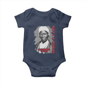 Sojourner Truth Baby Onesie Ain't I A Women Black History TS09 Navy Print Your Wear