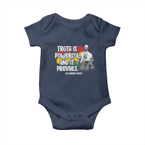 Sojourner Truth Baby Onesie Truth Is Powerful And It Prevails Black History TS09 Navy Print Your Wear