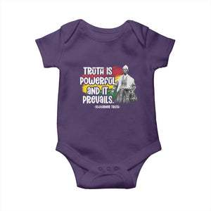 Sojourner Truth Baby Onesie Truth Is Powerful And It Prevails Black History TS09 Purple Print Your Wear