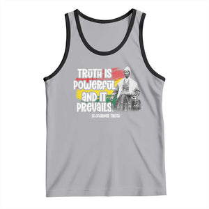 Sojourner Truth Tank Top Truth Is Powerful And It Prevails Black History TS09 Athletic Heather Black Print Your Wear