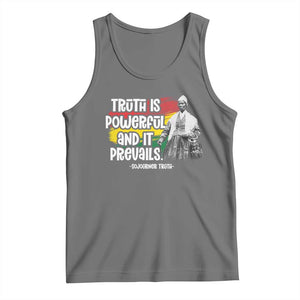 Sojourner Truth Tank Top Truth Is Powerful And It Prevails Black History TS09 Black Heather Print Your Wear