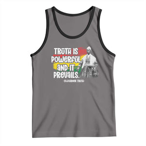 Sojourner Truth Tank Top Truth Is Powerful And It Prevails Black History TS09 Deep Heather Black Print Your Wear