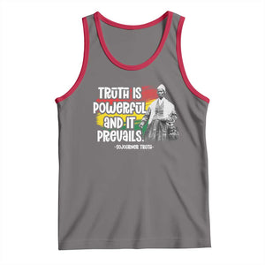 Sojourner Truth Tank Top Truth Is Powerful And It Prevails Black History TS09 Deep Heather Red Print Your Wear