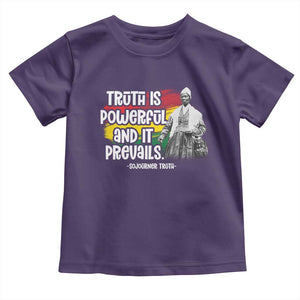 Sojourner Truth Toddler T Shirt Truth Is Powerful And It Prevails Black History TS09 Purple Print Your Wear