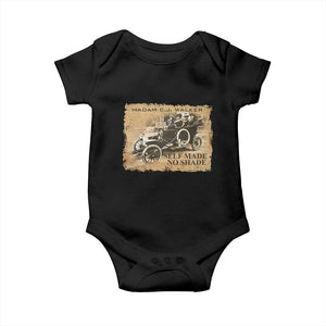 Madam C.J. Walker Baby Onesie Self Made No Shade Black History TS09 Black Print Your Wear