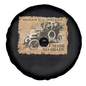 Madam C.J. Walker Spare Tire Cover Self Made No Shade Black History TS09 Print Your Wear