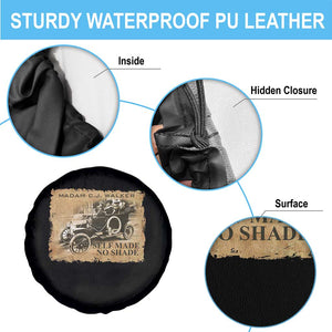 Madam C.J. Walker Spare Tire Cover Self Made No Shade Black History TS09 Print Your Wear