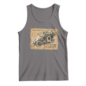 Madam C.J. Walker Tank Top Self Made No Shade Black History TS09 Deep Heather Print Your Wear