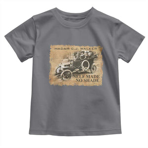 Madam C.J. Walker Toddler T Shirt Self Made No Shade Black History TS09 Charcoal Print Your Wear