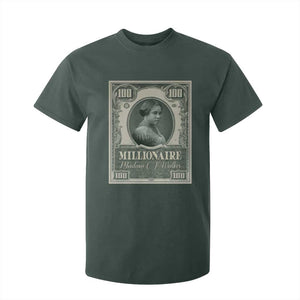 Madam C.J. Walker T Shirt For Kid Millionaire Black Women Pride TS09 Dark Forest Green Print Your Wear