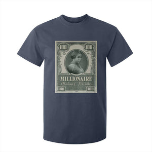 Madam C.J. Walker T Shirt For Kid Millionaire Black Women Pride TS09 Navy Print Your Wear