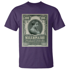 Madam C.J. Walker T Shirt Millionaire Black Women Pride TS09 Purple Print Your Wear