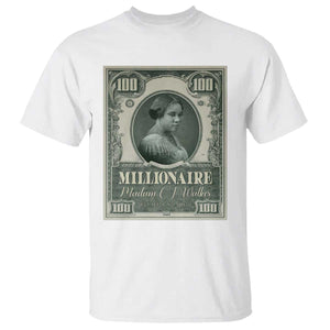 Madam C.J. Walker T Shirt Millionaire Black Women Pride TS09 White Print Your Wear