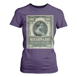 Madam C.J. Walker T Shirt For Women Millionaire Black Women Pride TS09 Purple Print Your Wear