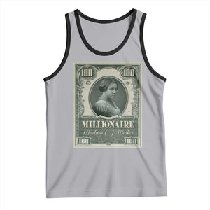 Madam C.J. Walker Tank Top Millionaire Black Women Pride TS09 Athletic Heather Black Print Your Wear