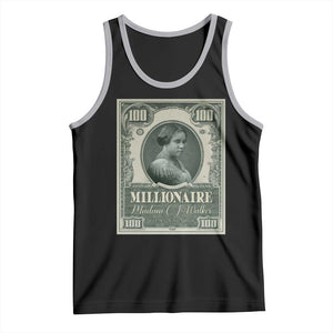 Madam C.J. Walker Tank Top Millionaire Black Women Pride TS09 Black Athletic Heather Print Your Wear