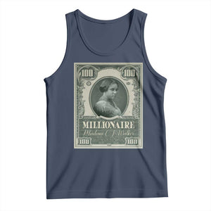 Madam C.J. Walker Tank Top Millionaire Black Women Pride TS09 Navy Print Your Wear