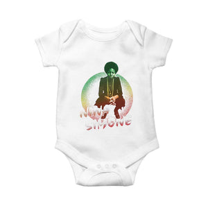 Nina Simone Baby Onesie Black Women History Pride TS09 White Print Your Wear