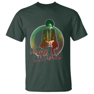 Nina Simone T Shirt Black Women History Pride TS09 Dark Forest Green Print Your Wear