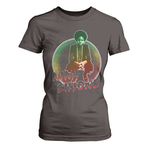 Nina Simone T Shirt For Women Black Women History Pride TS09 Dark Chocolate Print Your Wear