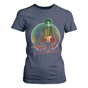 Nina Simone T Shirt For Women Black Women History Pride TS09 Navy Print Your Wear
