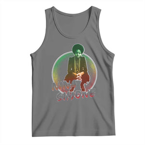 Nina Simone Tank Top Black Women History Pride TS09 Black Heather Print Your Wear