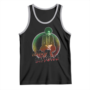 Nina Simone Tank Top Black Women History Pride TS09 Black Athletic Heather Print Your Wear
