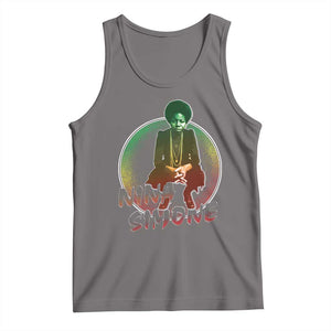 Nina Simone Tank Top Black Women History Pride TS09 Deep Heather Print Your Wear