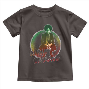 Nina Simone Toddler T Shirt Black Women History Pride TS09 Dark Chocolate Print Your Wear