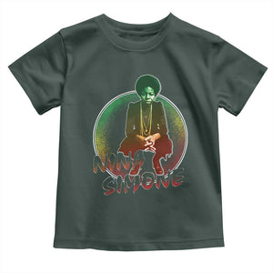 Nina Simone Toddler T Shirt Black Women History Pride TS09 Dark Forest Green Print Your Wear