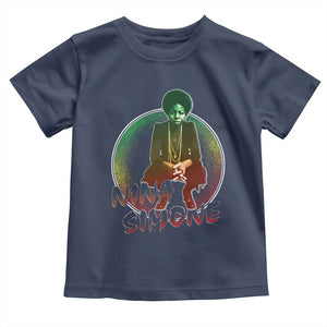 Nina Simone Toddler T Shirt Black Women History Pride TS09 Navy Print Your Wear