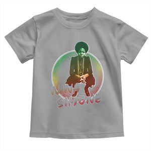 Nina Simone Toddler T Shirt Black Women History Pride TS09 Sport Gray Print Your Wear