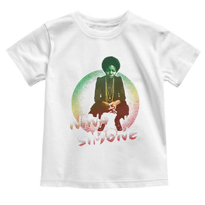 Nina Simone Toddler T Shirt Black Women History Pride TS09 White Print Your Wear