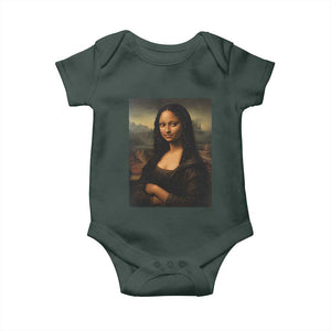 Black Mona Lisa Baby Onesie Melanin Pretty Aesthetic Black History TS09 Print Your Wear