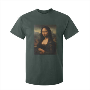 Black Mona Lisa T Shirt For Kid Melanin Pretty Aesthetic Black History TS09 Dark Forest Green Print Your Wear
