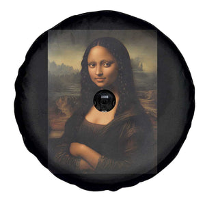 Black Mona Lisa Spare Tire Cover Melanin Pretty Aesthetic Black History TS09 Print Your Wear