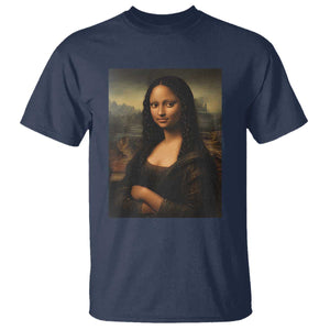 Black Mona Lisa T Shirt Melanin Pretty Aesthetic Black History TS09 Navy Print Your Wear
