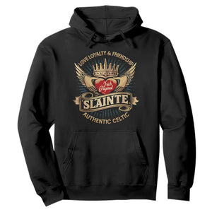 Celtic Claddagh Hoodie Love Loyalty Friendship Slainte TS09 Black Print Your Wear