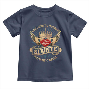 Celtic Claddagh Toddler T Shirt Love Loyalty Friendship Slainte TS09 Navy Print Your Wear