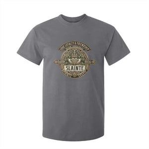 Celtic Claddagh T Shirt For Kid Slainte Love Loyalty Friendship Vintage TS09 Charcoal Print Your Wear