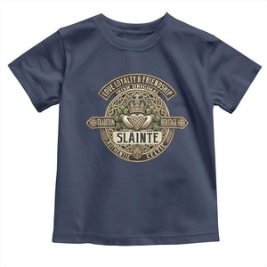 Celtic Claddagh Toddler T Shirt Slainte Love Loyalty Friendship Vintage TS09 Navy Print Your Wear