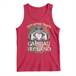 Galway Ireland Tank Top City Of The Tribes Est 1232 TS09 Red Print Your Wear