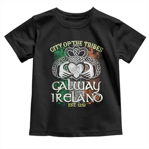 Galway Ireland Toddler T Shirt City Of The Tribes Est 1232 TS09 Black Print Your Wear