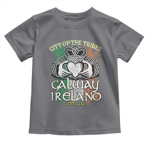 Galway Ireland Toddler T Shirt City Of The Tribes Est 1232 TS09 Charcoal Print Your Wear