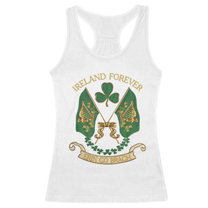 Irish Pride Racerback Tank Top Eirinn Go Brach Ireland Forever TS09 White Print Your Wear