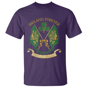 Irish Pride T Shirt Eirinn Go Brach Ireland Forever TS09 Purple Print Your Wear