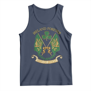 Irish Pride Tank Top Eirinn Go Brach Ireland Forever TS09 Navy Print Your Wear