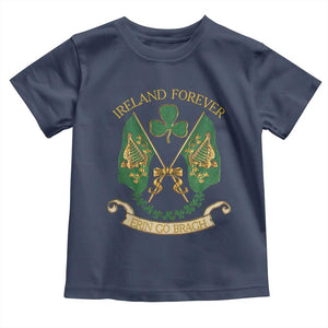 Irish Pride Toddler T Shirt Eirinn Go Brach Ireland Forever TS09 Navy Print Your Wear
