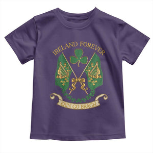 Irish Pride Toddler T Shirt Eirinn Go Brach Ireland Forever TS09 Purple Print Your Wear